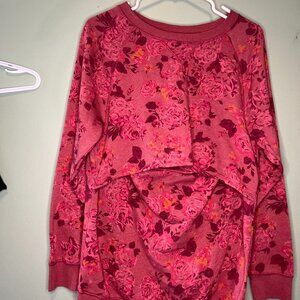 Old Navy Floral Maternity and Nursing Sweater size Large